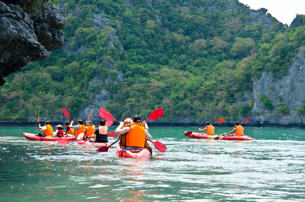 Mu Ko Ang Thong National Park in Koh Samui is a great place to explore via kayak.